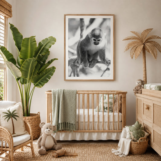 Curious Squirrel Monkey Wall Art